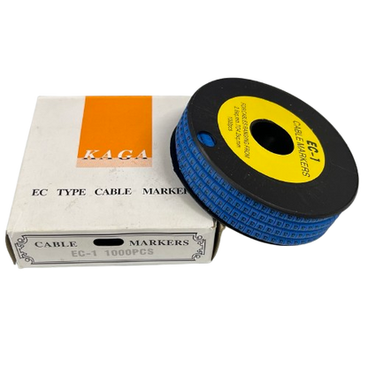 Grippes EC-1B cable markers 1000pcs on a spool with packaging for effective cable management