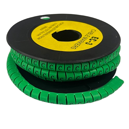 Grippes EC-3G cable marker set 350pcs in green for organized wire labeling and management