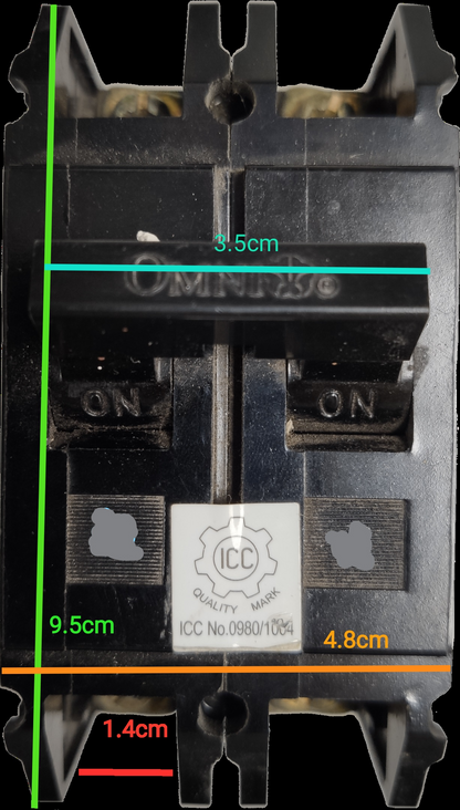 Omni 20A Circuit Breaker Bolt-on Type 2Pole 20A 2P Circuit Breakers