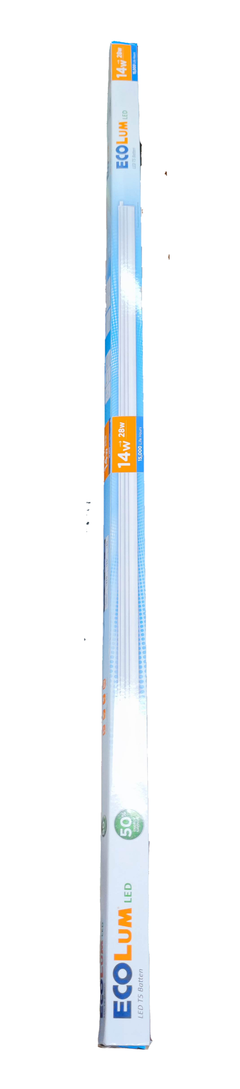 Ecolum 14W T5 LED batten 220V 3000K with slim design for efficient lighting