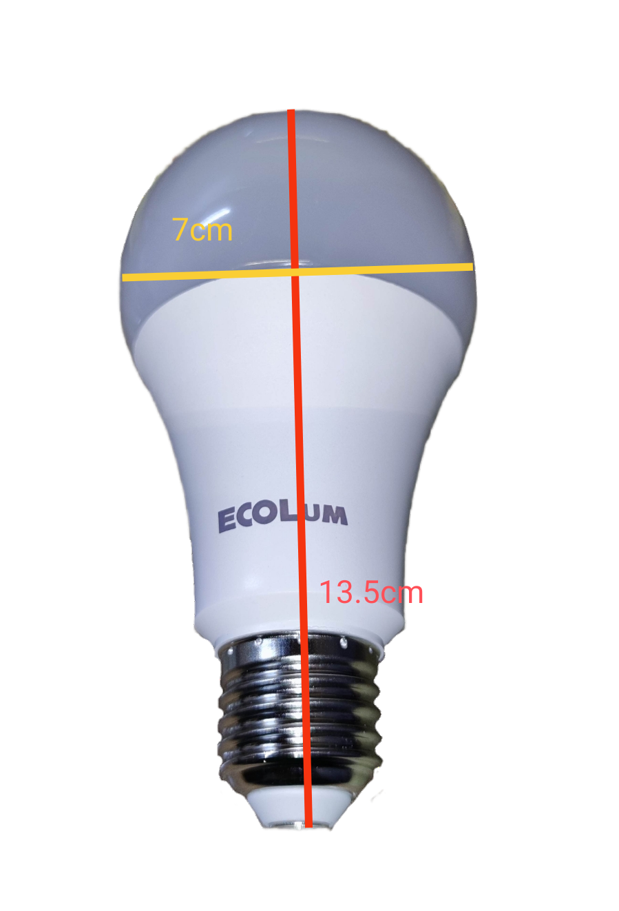 Ecolum 15W LED bulb E27 warm white with a sleek design and energy-efficient lighting
