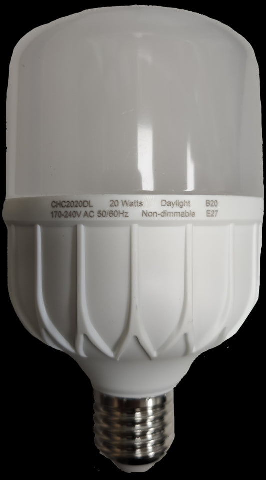 Ecolum 20W LED Capsule E27 Bulb with daylight illumination and non-dimmable design