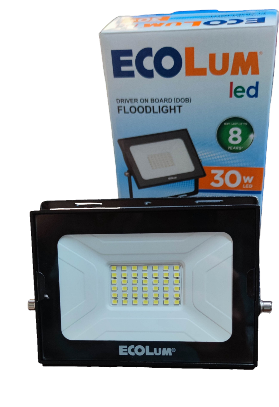 Ecolum 30W LED flood light daylight with energy-efficient design and high brightness for outdoor use