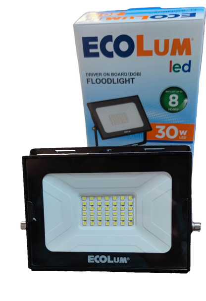 Ecolum 30W LED flood light daylight with energy-efficient design and high brightness for outdoor use