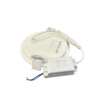 Ecolum 6W LED recessed round downlight with compact design for energy-efficient lighting
