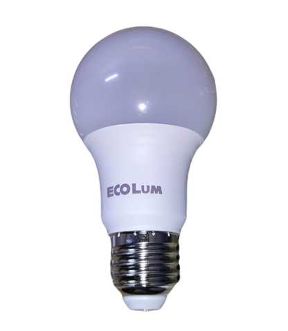 Ecolum 7W LED bulb E27 daylight 220V with a rounded white design for energy-efficient lighting