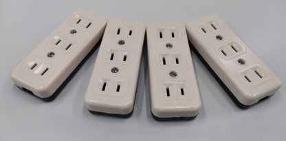 Eagle 3 Gang Outlet 10A 220V Flat Pin CAT2083