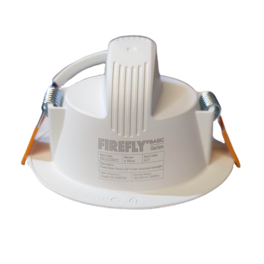 Firefly Tri Color LED Downlight 6W 220V Warm White Daylight Cool White