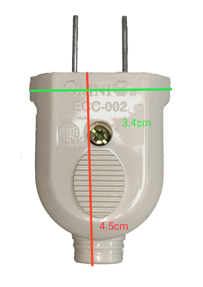 Omni Flat Pin Plug 10A 250V
