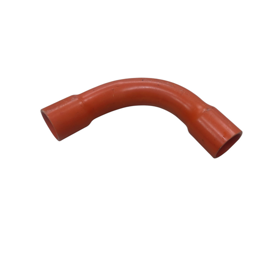 Atlanta Elbow for Electrical Wiring 25mm in orange PVC tubing for electrical conduit bends