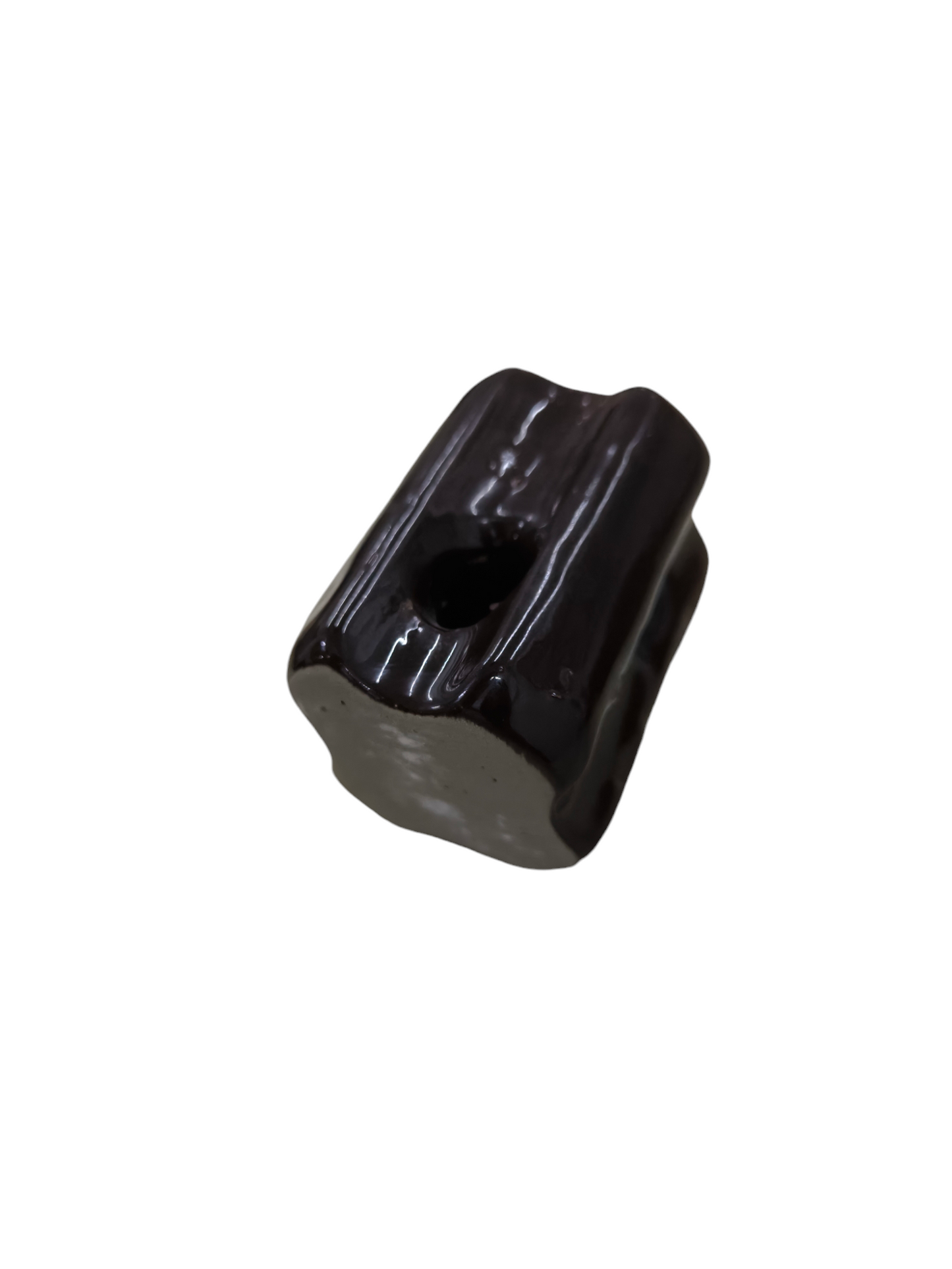 Black electrical ball insulator made of ceramic for electrical circuitry and parts
