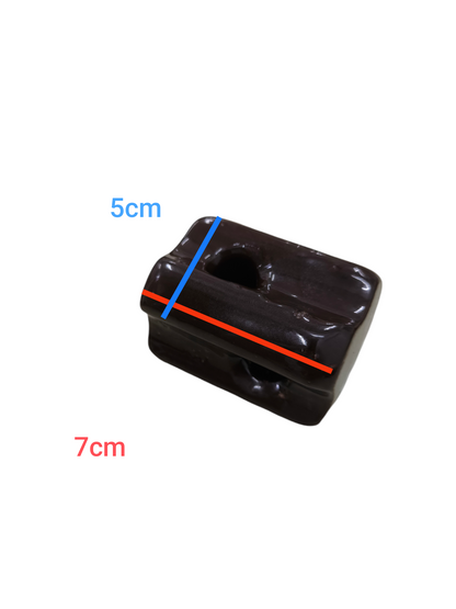 Local electrical ball insulator measuring 7cm by 5cm for electrical circuitry and parts