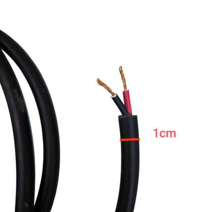 Phelps Dodge 18 gauge 2 core electrical wire with black and red insulated copper strands