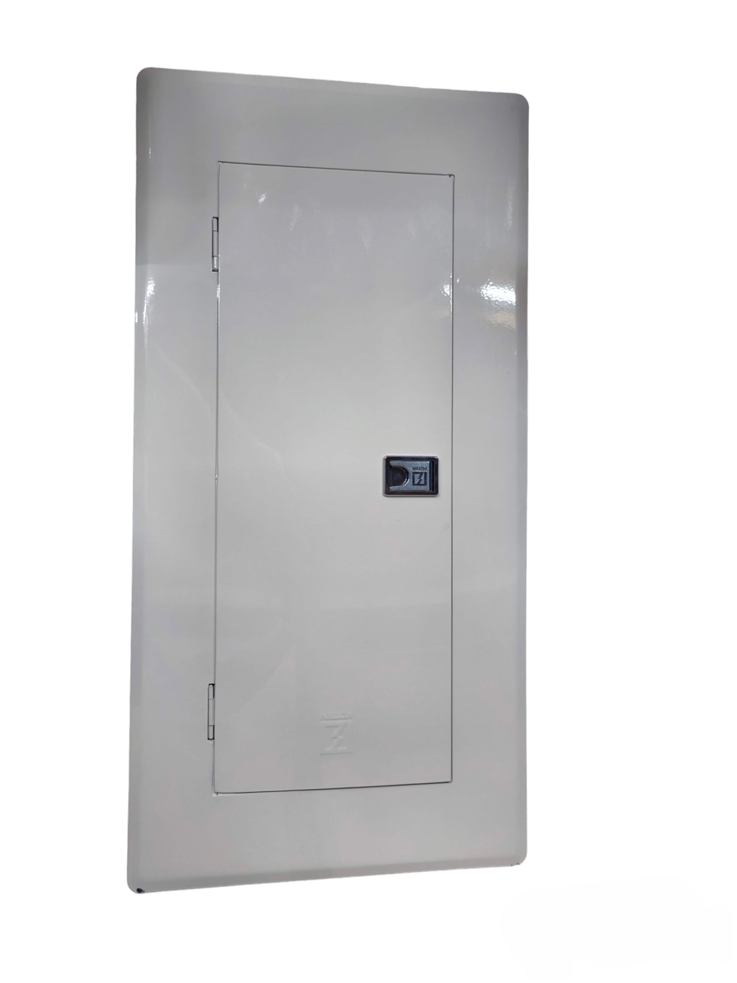 Koten white electrical distribution panel with latch 12 Branches 2P 125A Main with HPH B-On . recessed wall mount