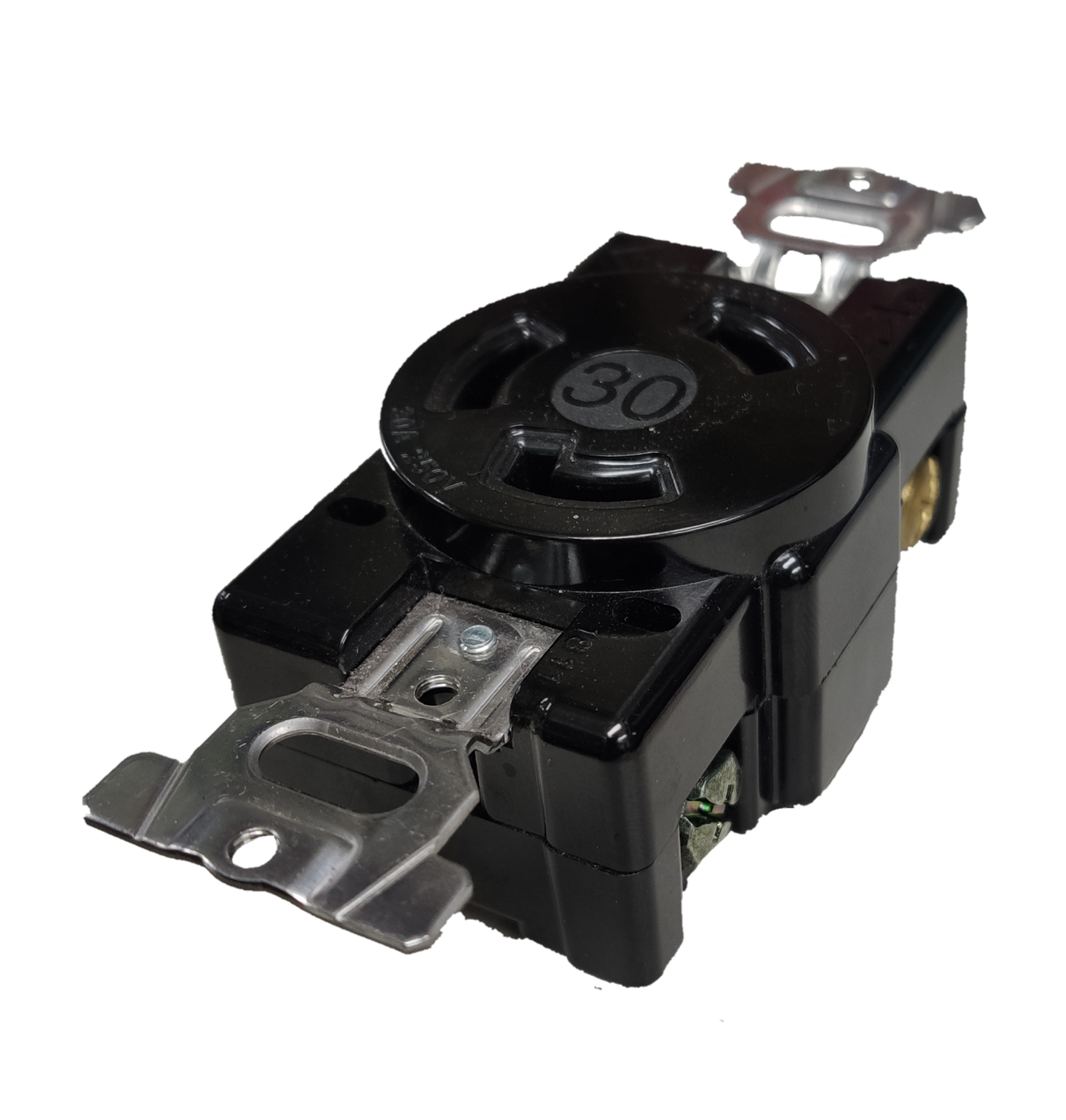 Panasonic NEMA L6 250V industrial outlet 30A black locking receptacle for commercial power points switches and plugs