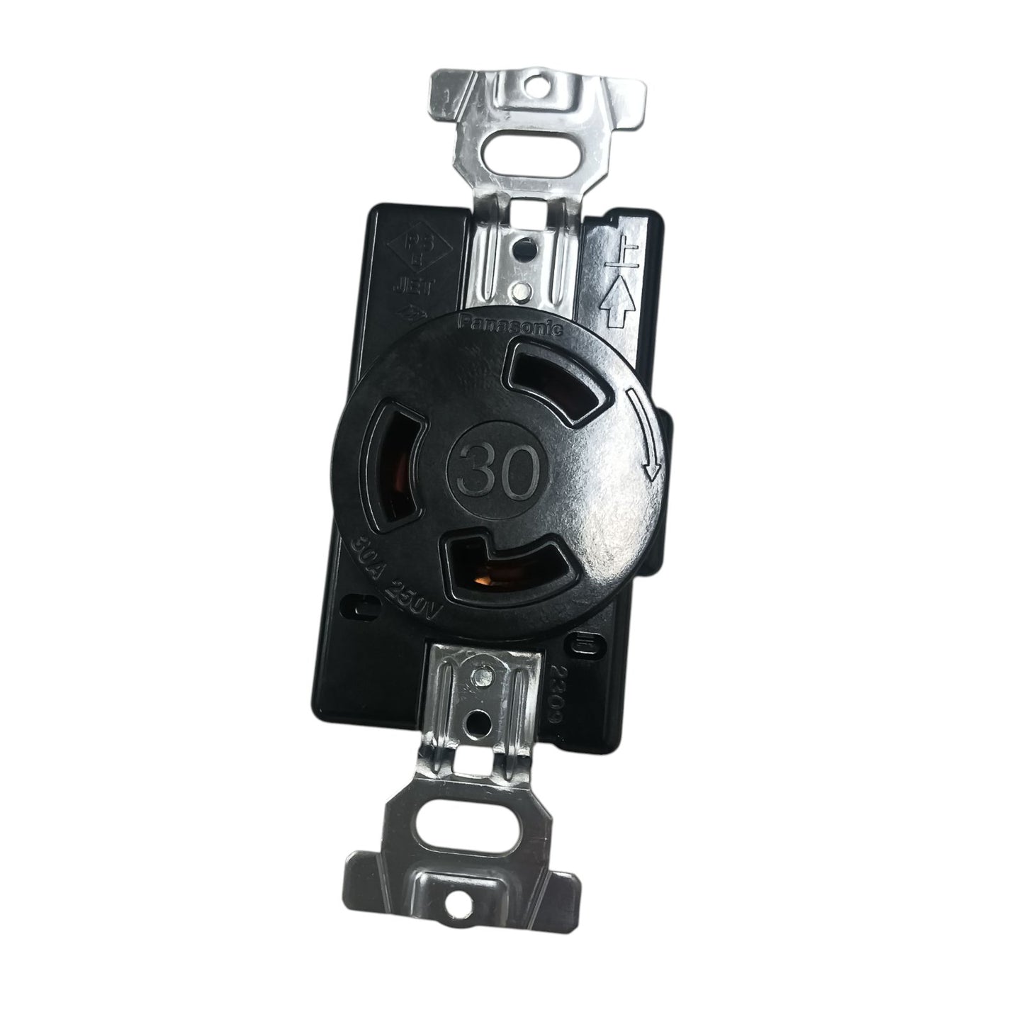 Panasonic NEMA L6 250V industrial outlet 30 amp black twist lock receptacle for heavy duty power