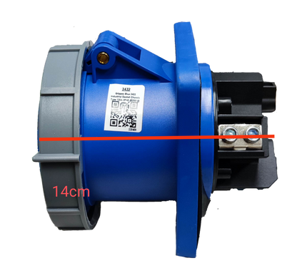 Grippes Electx Electrical Supply 14cm Motor Starter with Durable Housing and Secure Connectors