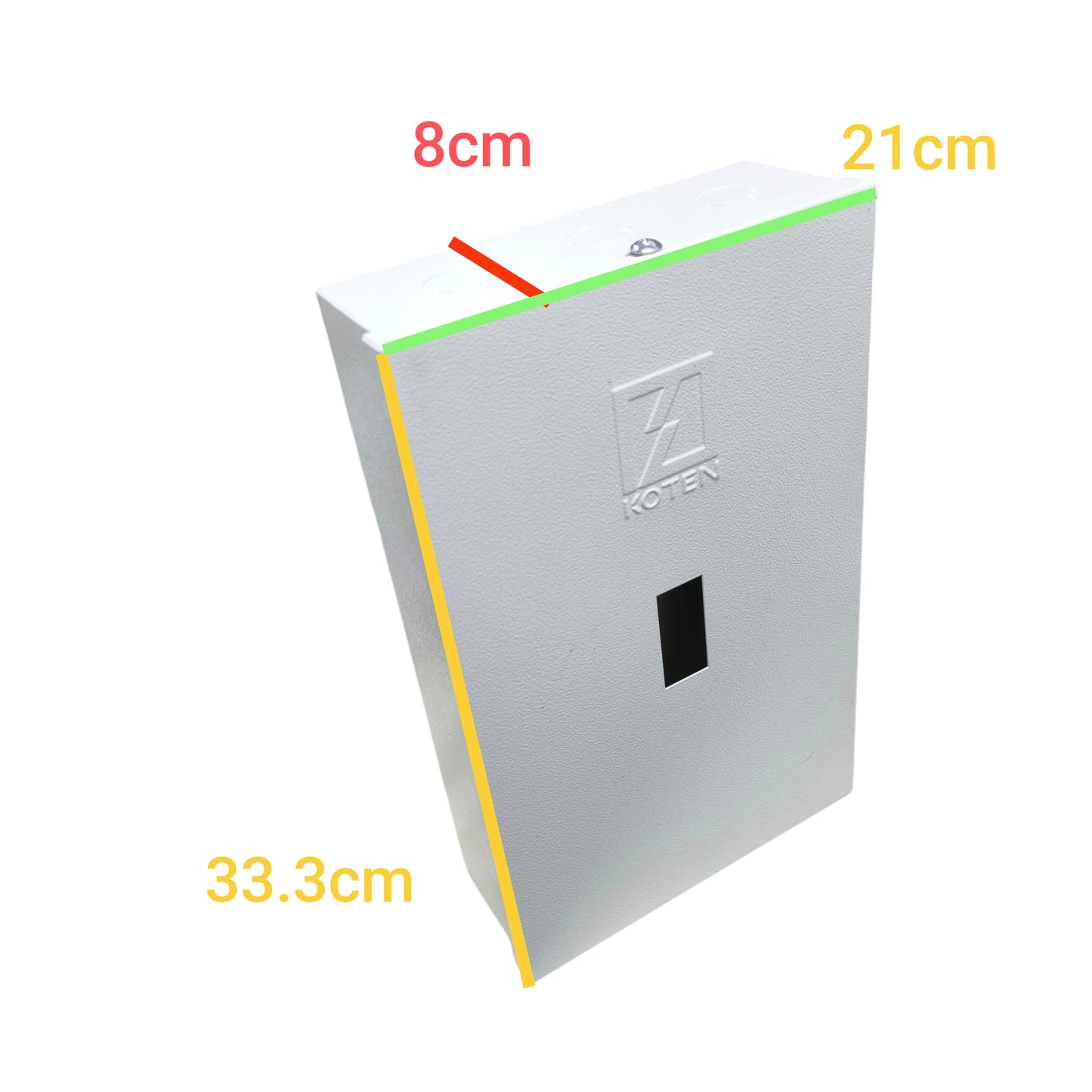Koten Circuit Breaker Box for electx Electrical Supply with dimensions for easy installation