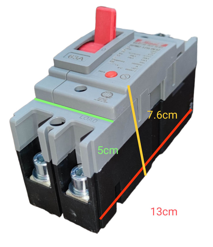 Himel Circuit Breaker with Red Toggle Switch from Electx Electrical Supply for Reliable Protection