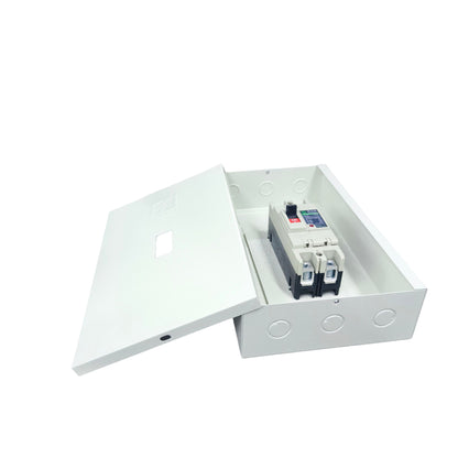 Koten Circuit Breaker in a White Enclosure from electx Electrical Supply for Home Electrical Protection