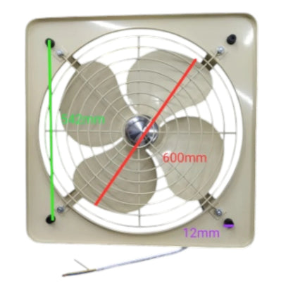 Tailee 600mm Exhaust Fan with 12mm Blades from Electx Electrical Supply for Effective Air Circulation