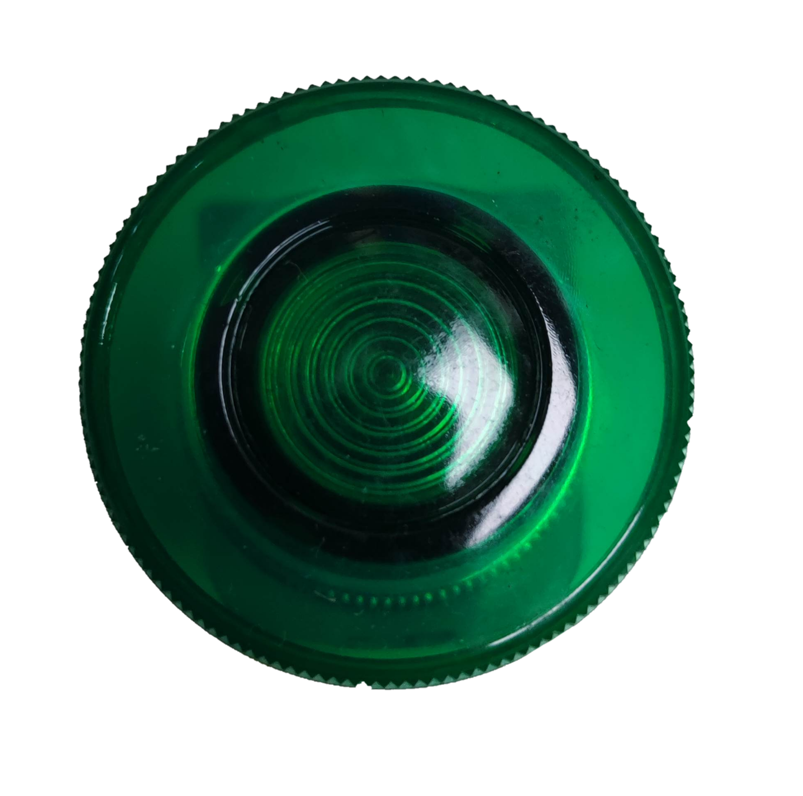 Auspicious 22mm 3A 220V emergency push button with green circular design for power switches