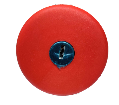 Sassin red emergency push button with key slot for Emergency Push Button Key to Unlock