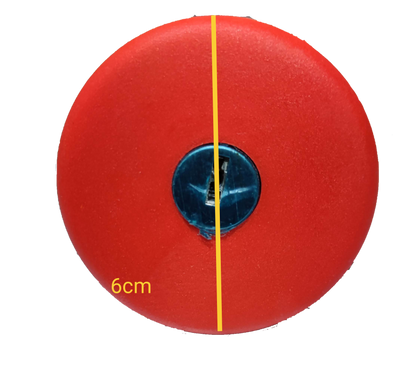Sassin emergency push button key to unlock red circular safety switch 6cm diameter
