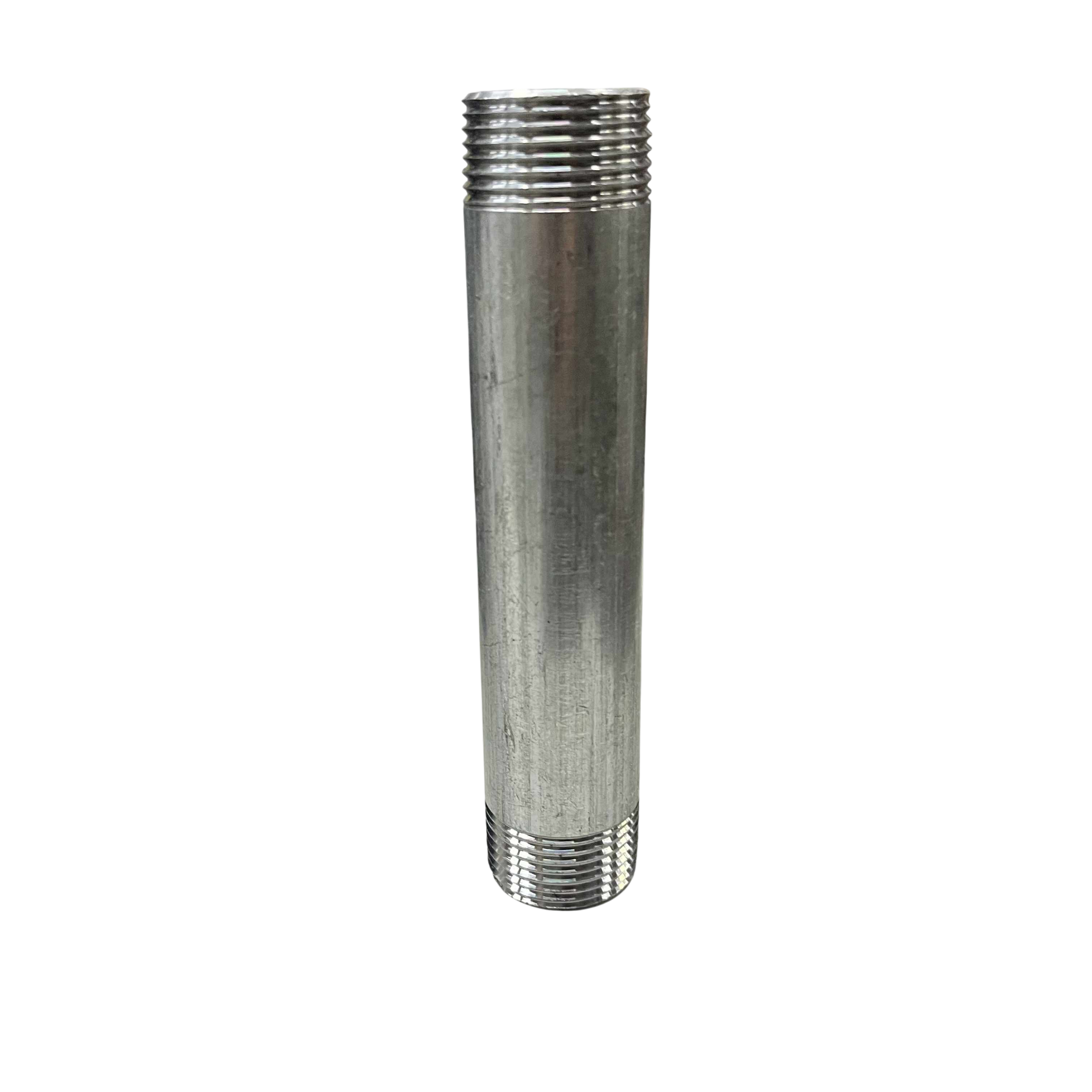 1 inch 6 inches EMT conduit nipple made of durable metal for electrical conduit connections