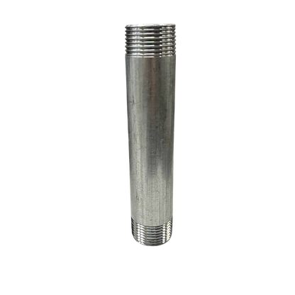 1 inch 6 inches EMT conduit nipple made of durable metal for electrical conduit connections