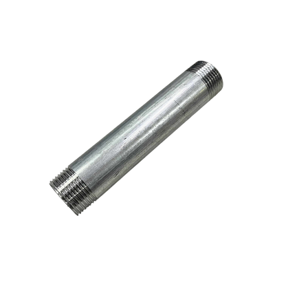 EMT conduit nipple 1 inch 6 inches made of durable metal for electrical conduit connections