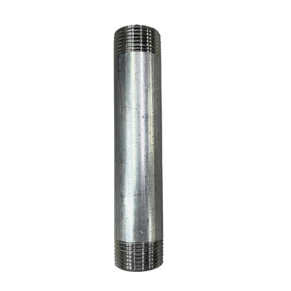 EMT conduit nipple 1 inch 6 inches made of durable metal for reliable electrical conduit connections
