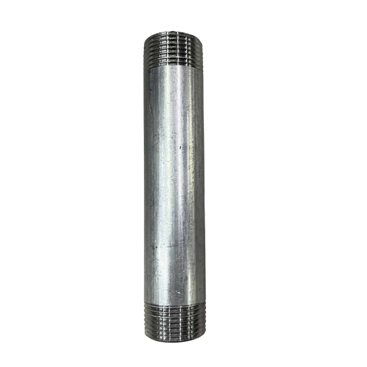 EMT conduit nipple 1 inch 6 inches made of durable metal for reliable electrical conduit connections