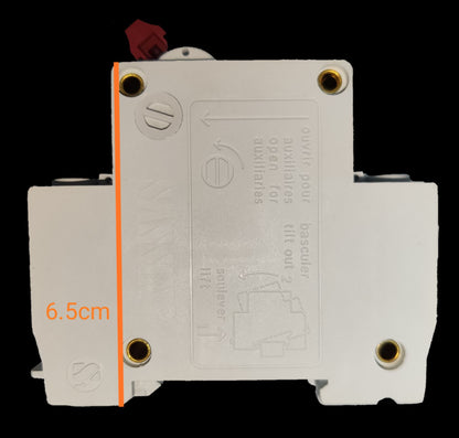 Chint 63A 2 pole circuit breaker white DIN rail mount modular breaker with 65 mm width