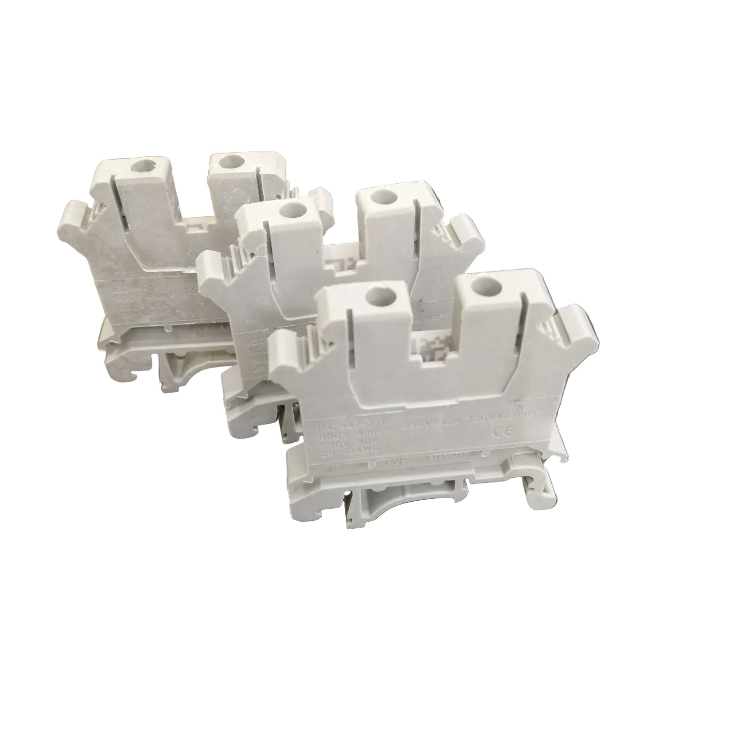 erminal Block DIN Rail Type 550V 4mm² 28-10AWG, 4mm² DIN Rail Terminal Block