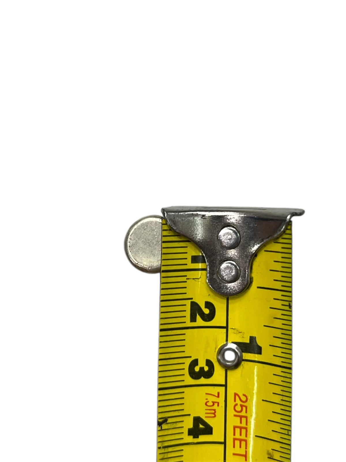 Metal measuring tape showing measurements for ceramic fuse 20A 10x38mm electrical part