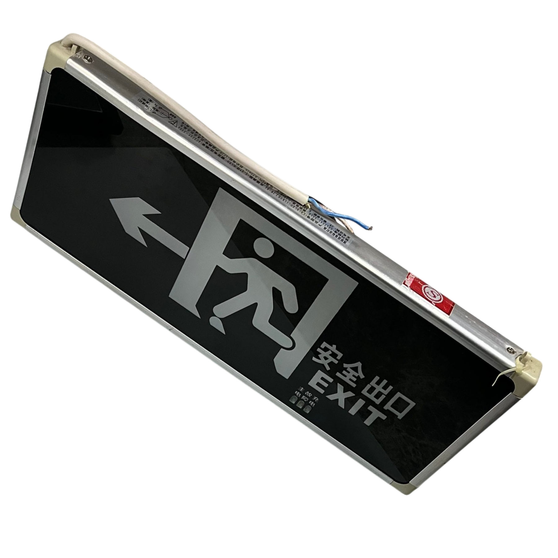 Exit Sign LED 3W 220V Green work and safety light with running man and arrow symbol