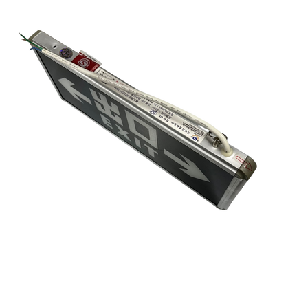 Exit Sign With Arrow Left and Right Green work and safety light with wiring and aluminum frame