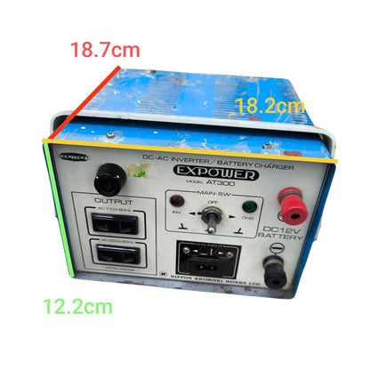 Dectron 300W Inverter and Battery Charger with multiple output sockets and control knobs