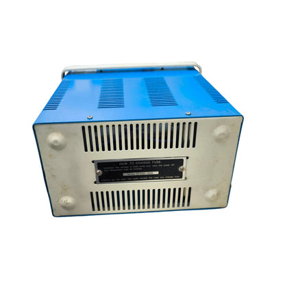 Dectron 400W Inverter and Battery Charger with blue metal casing and ventilation slots