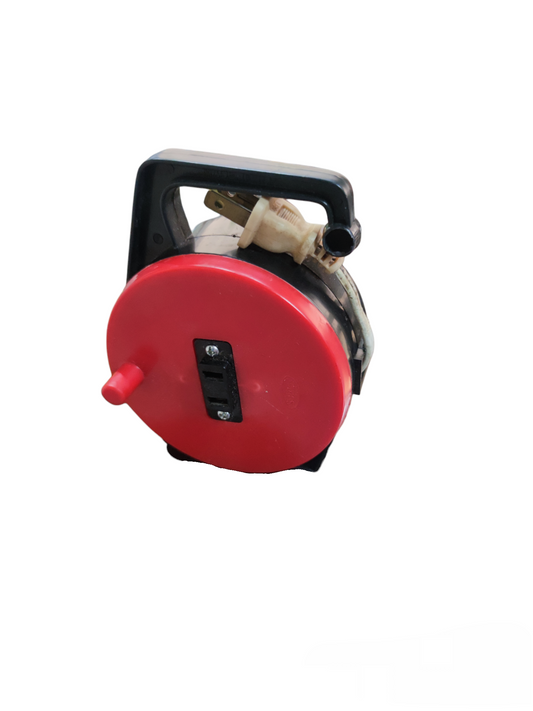 Surer Extension Cord 1 Gang Wheel Type with red reel and black handle for easy cord management