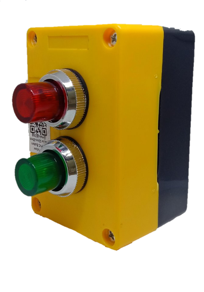 Illuminated Push Button Red and Green 220V with Surface Box