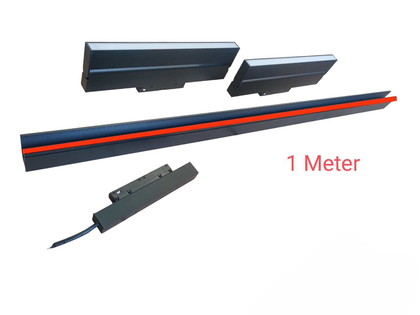 ILLUMIQ TERRA Magnetic Track Light 1 Meter 50mm with 2pcs 18W LED Foldable Flood Track Light Cool White 4000K 220V