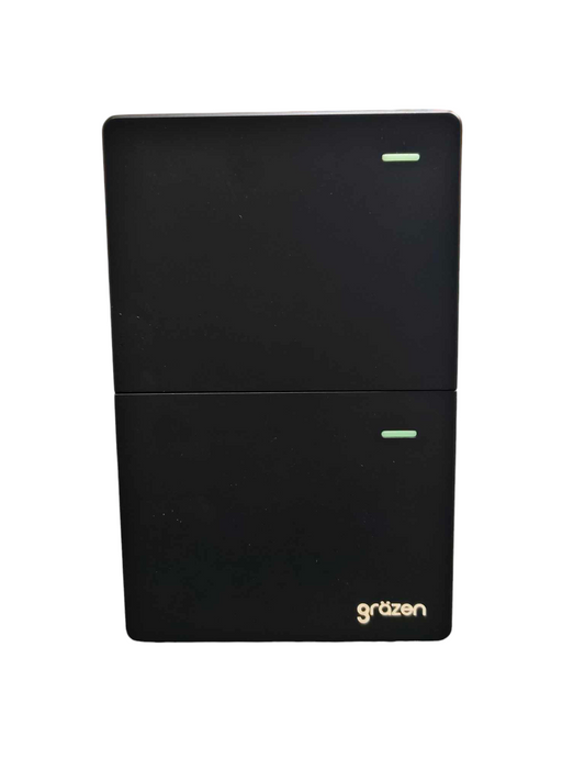 Grazen 2 Gang 3 Way Switch 16A 220V with Plate Cover Model GW-004 Black