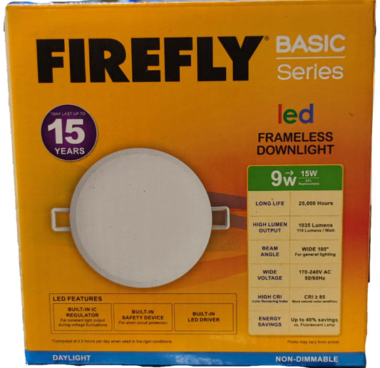 Firefly 9W LED Downlight 220V Daylight