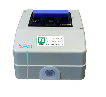 Koten 30A Circuit Breaker with Enclosure 3 Pole 3 Phase KSB ( Koten) ECB, MCB PVC Enclosure, Circuit Breakers