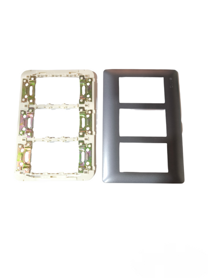 Omni 9 Gang Plate Cover Designer Series Graphite DWP-119G