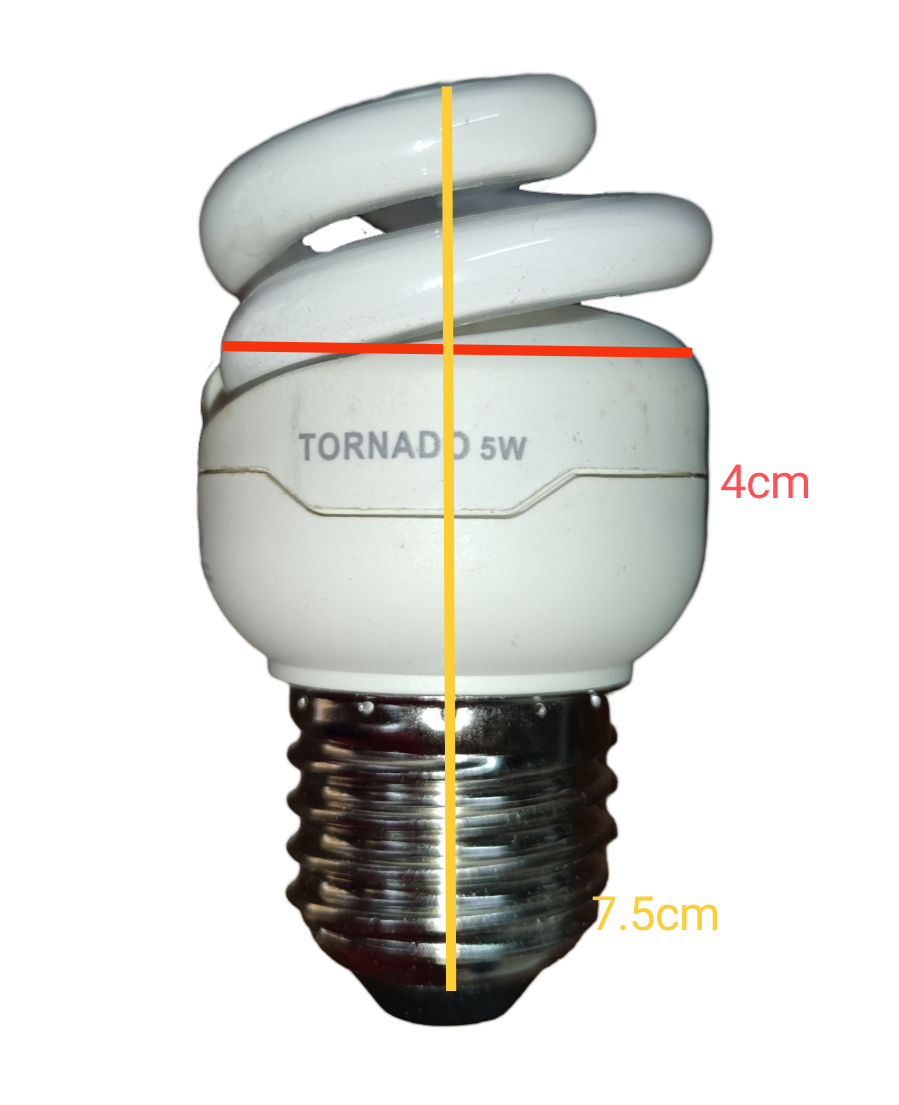 Philips 5W CFL E27 220V Spiral Tornado Daylight