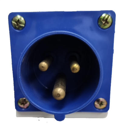 Grippes 16A 2P+E Industrial Plug Wall Type (3P) # 513 IEC309-2