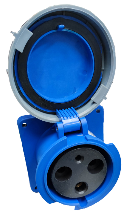 Grippes 125A 2P+E ( 3 Pins) 220V # 3432 Industrial Outlet Chassis Type IEC6309-2